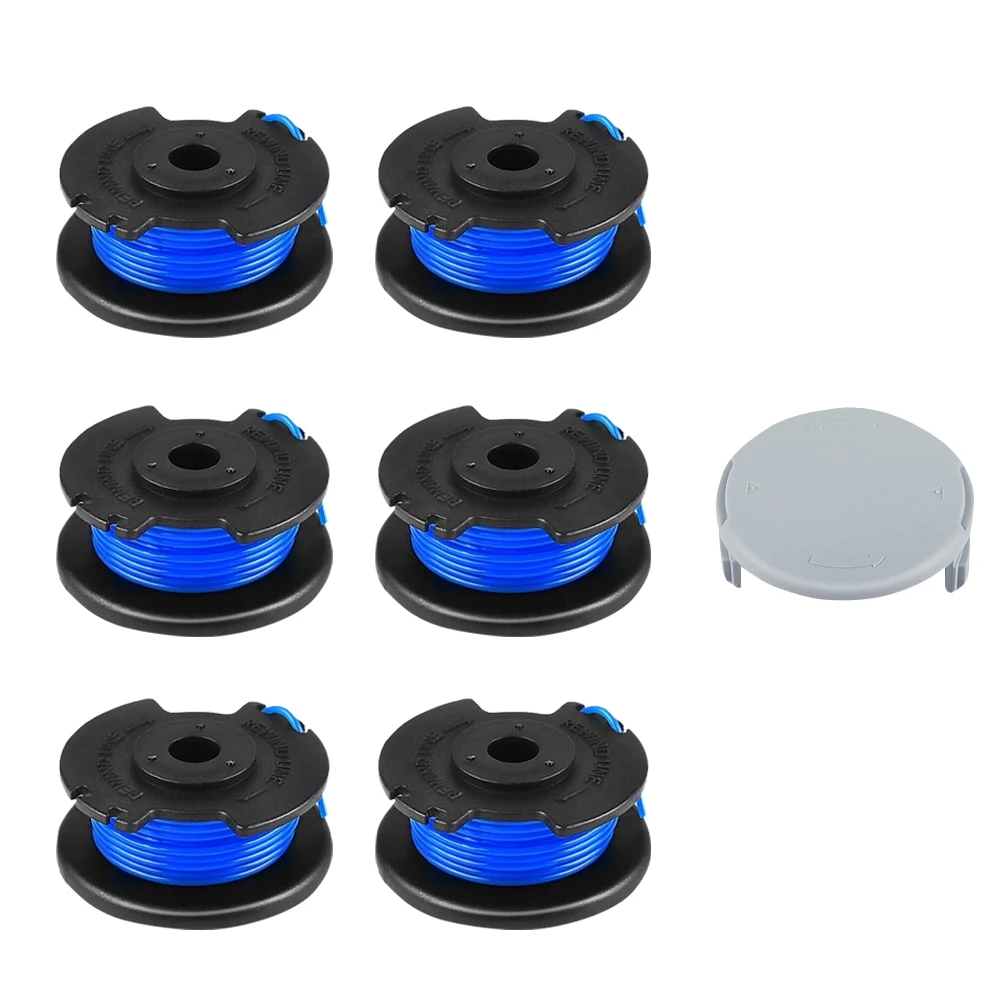 6pc Hot sale For Ryobi One Plus AC14RL3A 18V 24V 40V 0.065 Inch Automatic Feed Wireless Weeder Spool Trimmer Spool Replacement