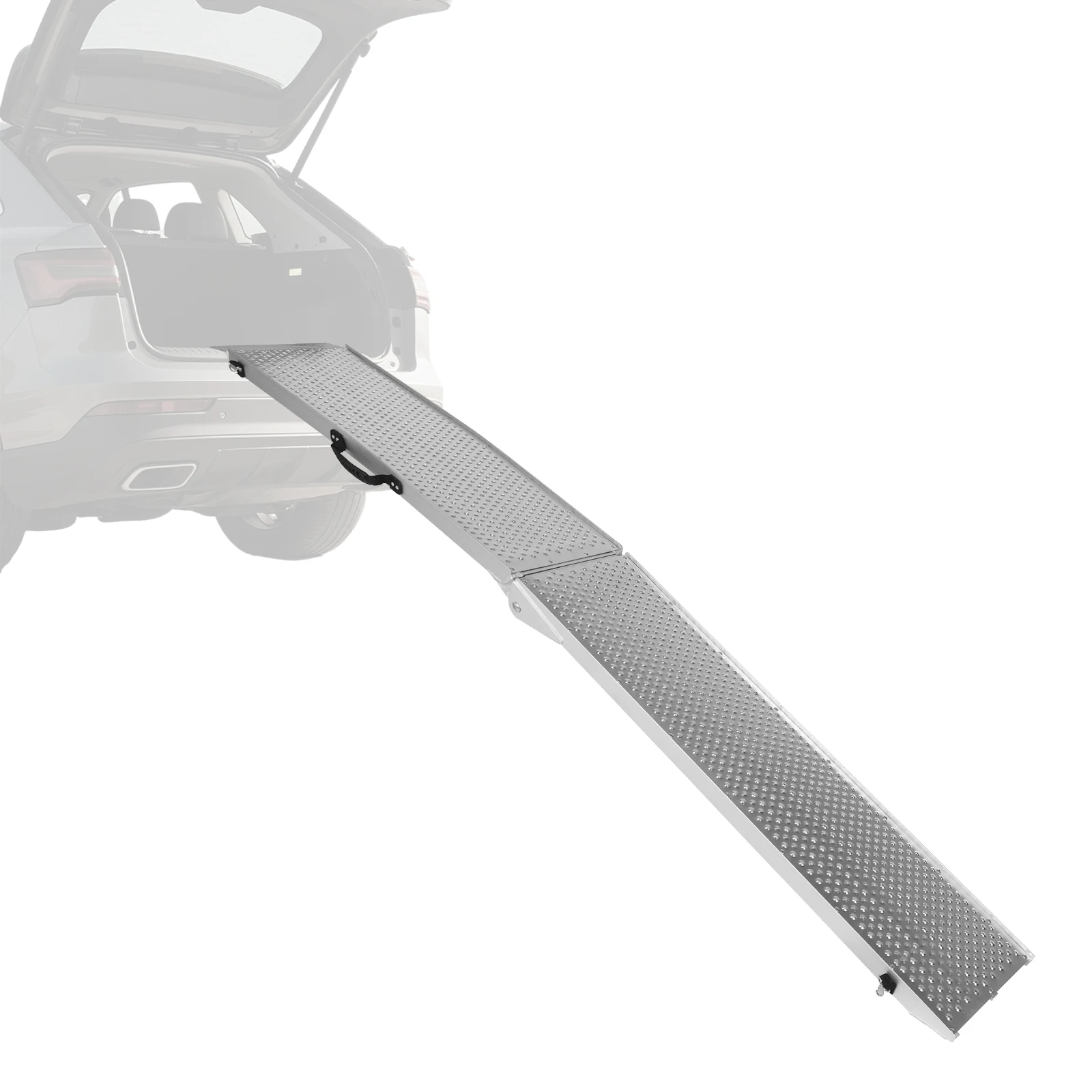 

2 шт. 85-дюймовые алюминиевые складные пандусы для погрузки грузов, складные пандусы для пикапов, мотоциклов, газонокосилок