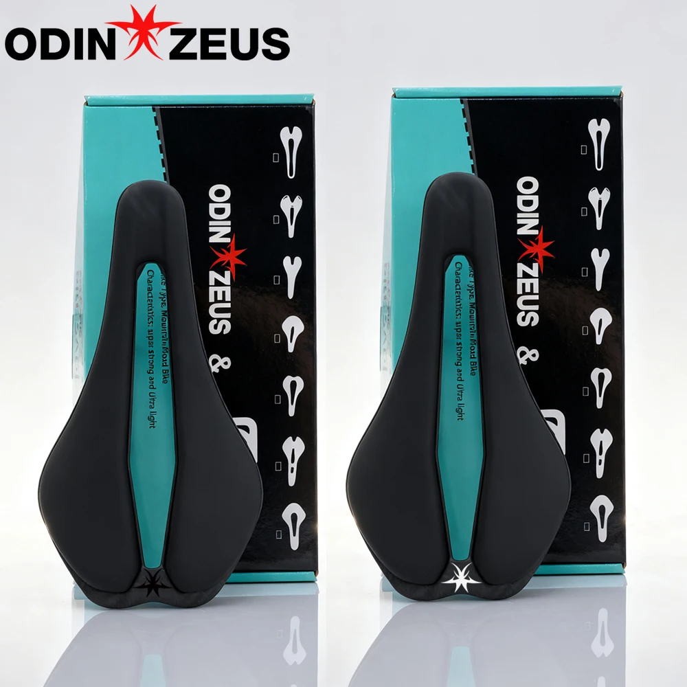

Велосипедное седло ODINZEUS из углеродного волокна и искусственной кожи, сверхлегкое и удобное, направляющие 7x9 мм, 242x136 мм, подушка для сиденья для шоссейных/горных велосипедов