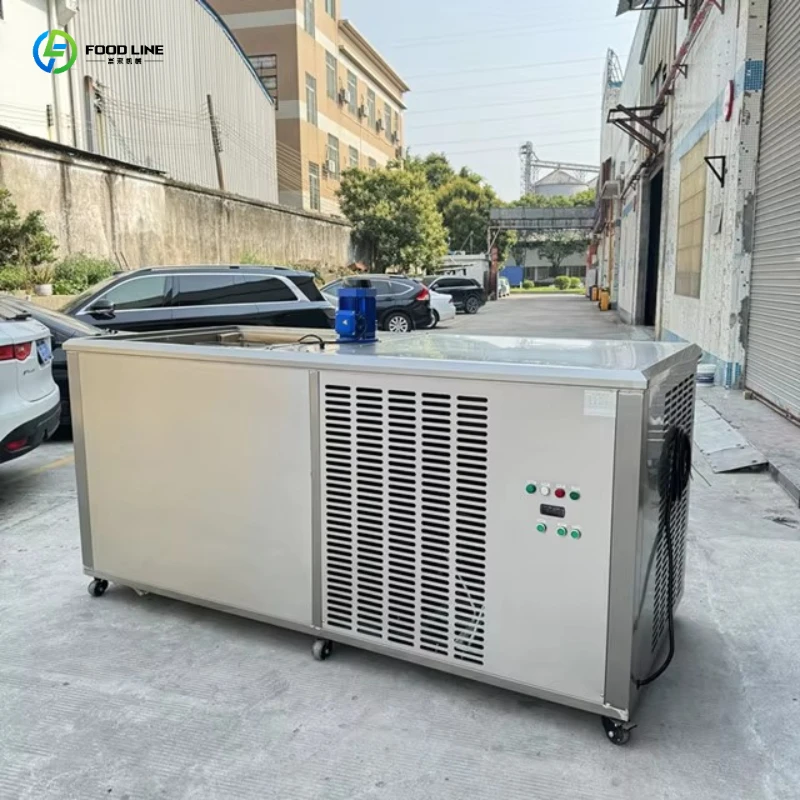 Block Ice Making Equipment 0.3-10 Tons Daily, Automatic Commercial Ice Brick Machine for Fresh Food Preservation