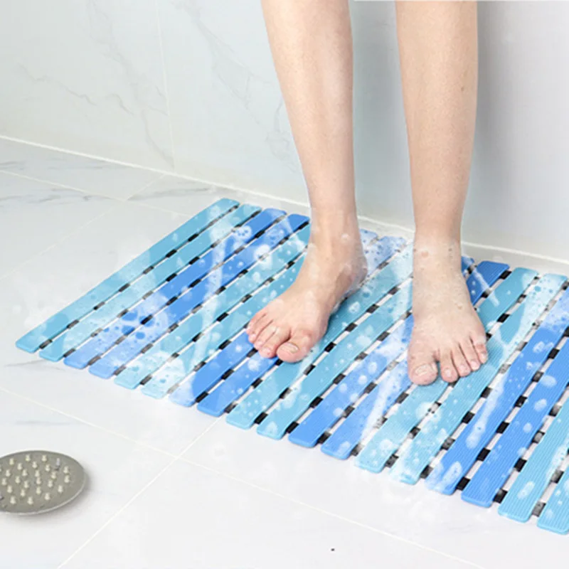 Shower Bath Mat Non-Slip Bathroom Mat Household Kitchen Bathroom Children's Protection Carpet Shower Safety Anti-mold Mats