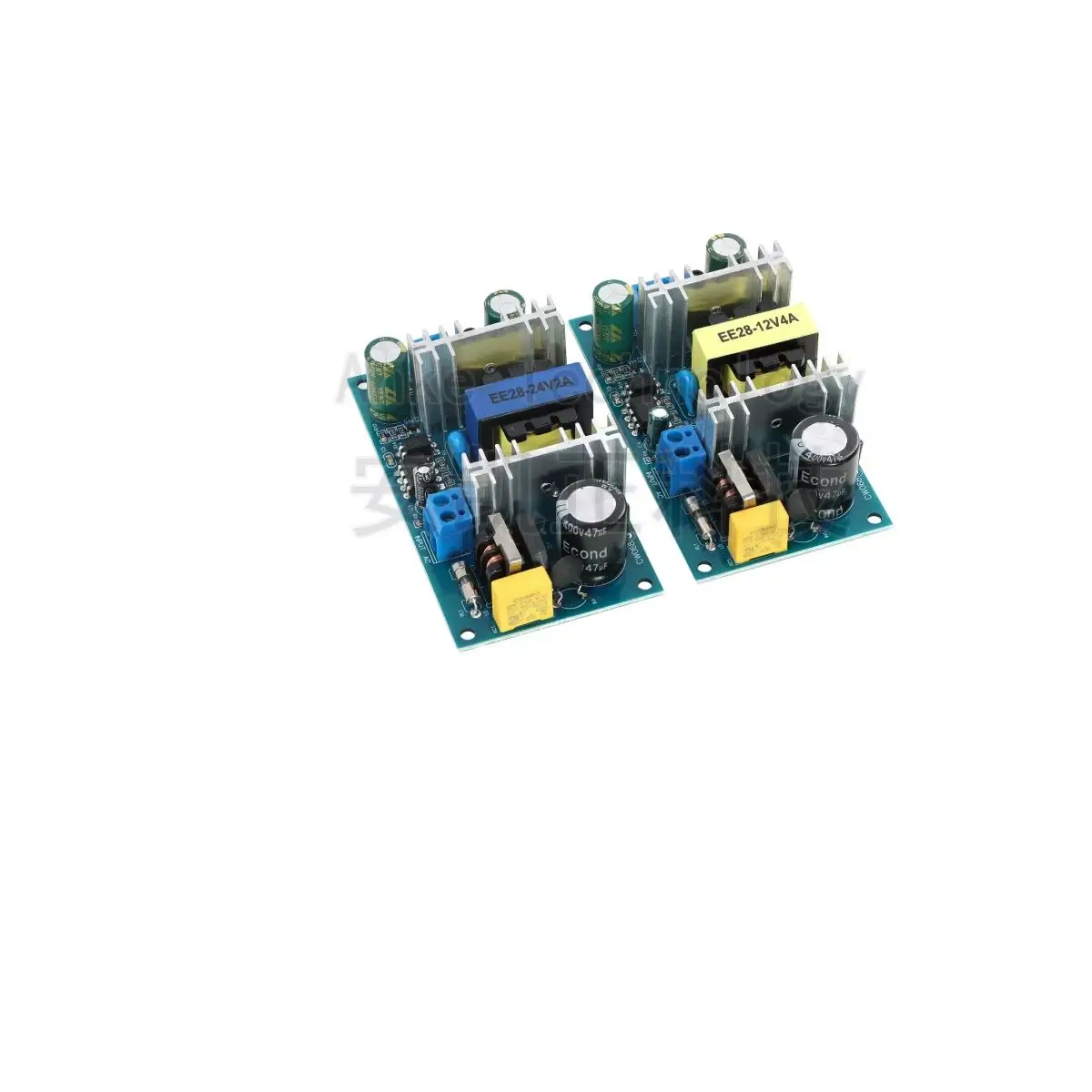 12V 4A 24V 2A 50W Switching Power Supply Module, Isolated Power Board, AC-DC Bare Board, AC110/220 to 12V