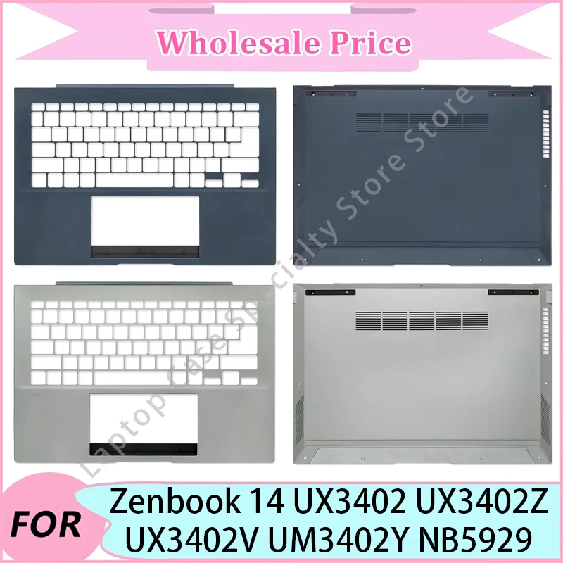 

NEW For ASUS Zenbook 14 UX3402 UX3402Z UX3402V UM3402Y NB5929 Upper Palmrest/Bottom Case/US Keyboard/Keyboard