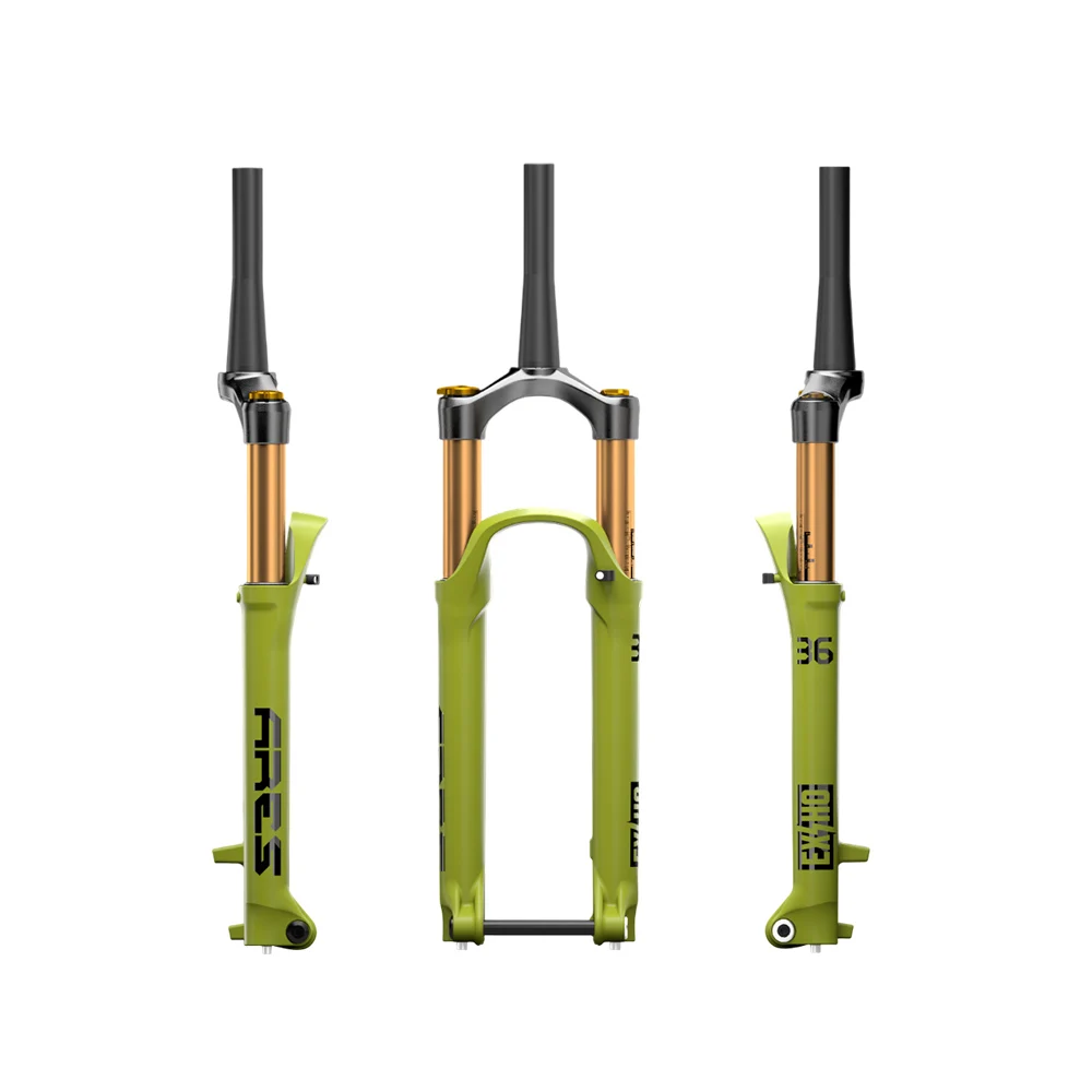 STLF Tapered Tube Air Spring Thru Axle Aluminum Bike Suspension Fork 27.5 29 Inch MTB Air Bicycle Fork