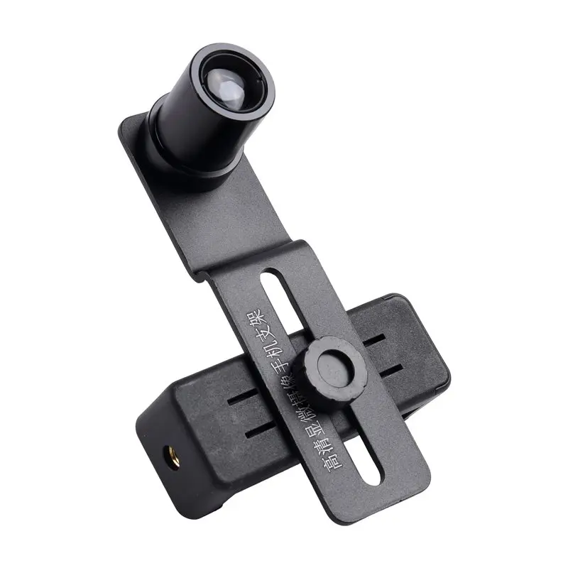 [NEW!A25P】 Biological Microscope Mount Bracket Adapter Metal Mobile Phone Holder For Telescope Stereo Microscope With Eyepiece
