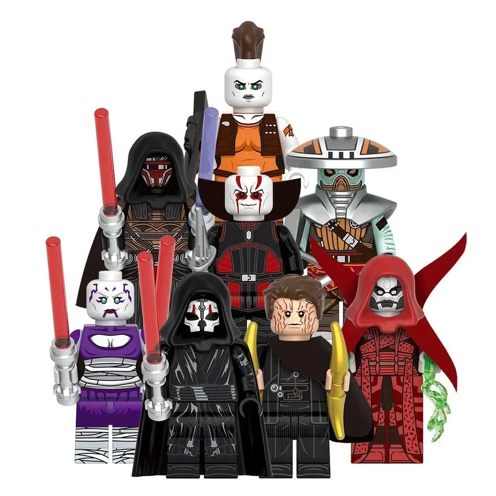 BLOKEES Bloques de construcción de la estrella de la muerte Mandalorianos Darth Revan Talzin The Son Asajj Ventress Dryden Vos Embo Ladrillos Min Figu