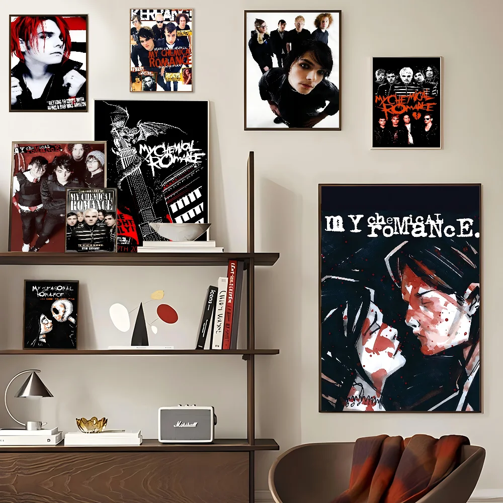 

My Chemical Romance Classic Movie Posters Waterproof Paper Sticker Coffee House Bar Decor Art Wall Stickers