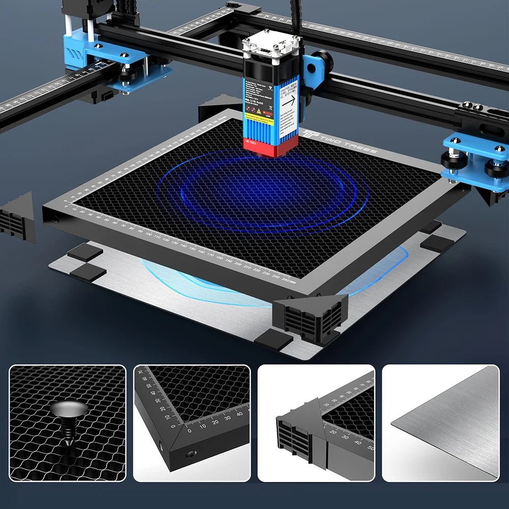 Honeycomb Laser Bed Honeycomb Cutting Table with Base Honeycomb Laser Worktop Panel Platform for Laser Cutting Engraving