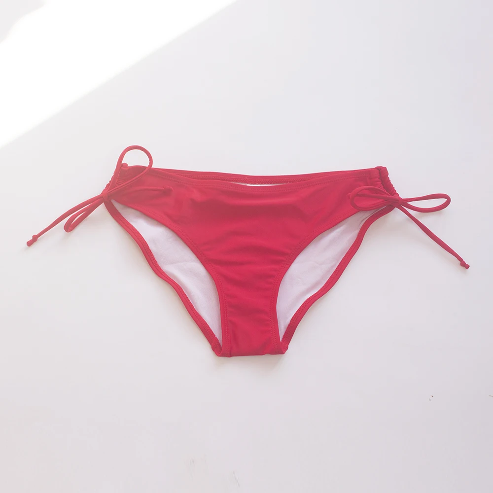S-XXXL Solid Sexy Thong Bikini Tanga Bandage Bikinis Women Bottom 2025 Plus Size Swimwear Swimsuit Bathing Suit 171T