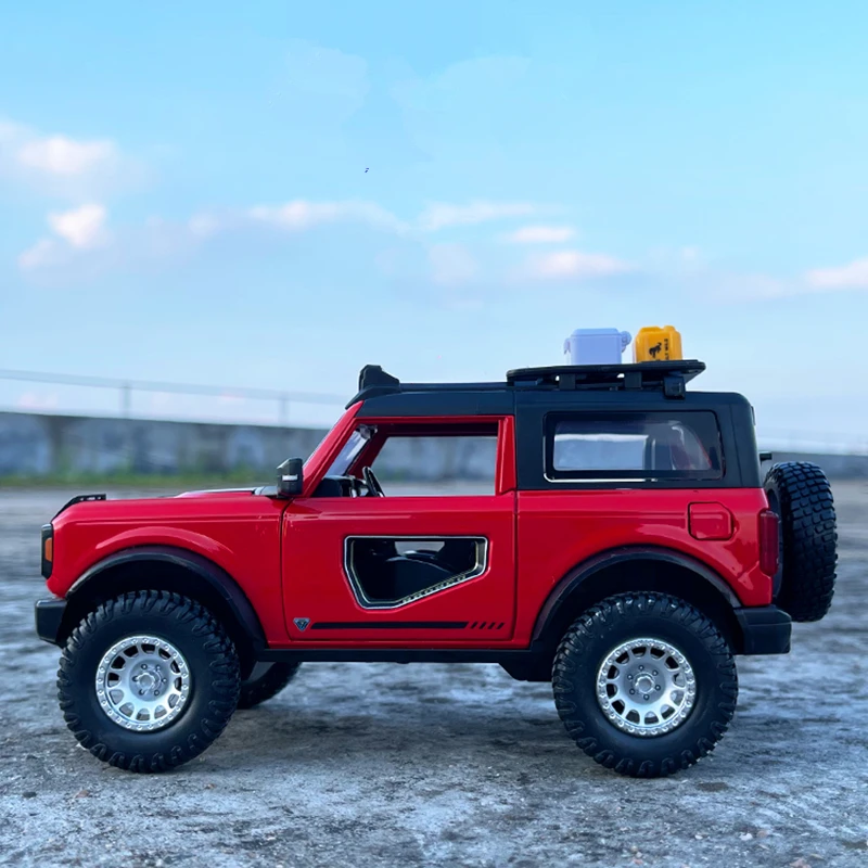 New 1:32 Ford Bronco Lima Alloy Car Model Diecasts Metal Modified Off-road Vehicles Car Model Sound and Light Childrens Toy Gift