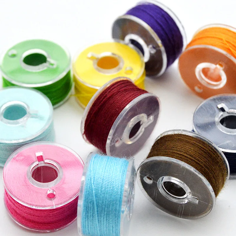 25/36 Colors Set Bobbin Thread Polyester Thread Spools Sewing Machine Bobbins With Storage Box For Embroidery Sewing Accessories