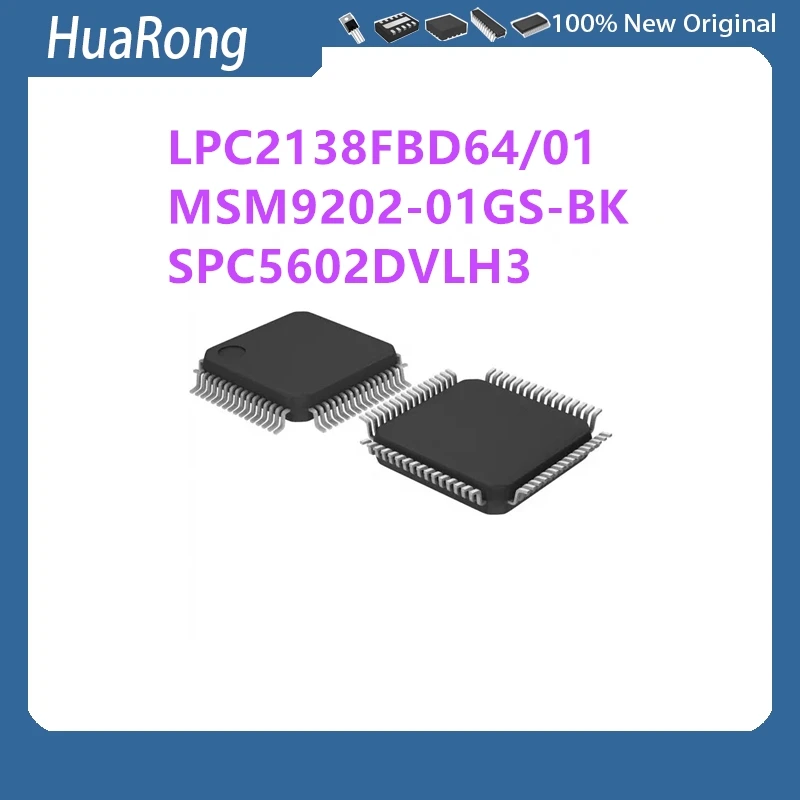 

2Pcs/Lot LPC2138FBD64/01 LPC2138FBD64 LPC2138 MSM9202-01GS-BK M9202-01 SPC5602DVLH3 SPC5602D QFP64