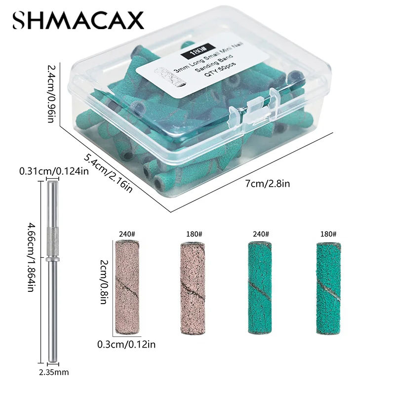 Fasce per tappi abrasivi macchina per Manicure elettrica punte per trapano per unghie tappi per Pedicure tagliaunghie per rimozione di Gel per smalto lime per teste di unghie