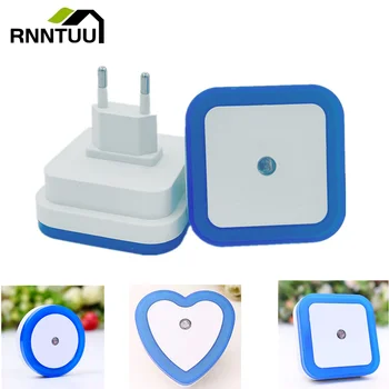 RnnTuu LED 야간 조명, 미니 조명 센서 제어, 110V, 220V, EU 미국 플러그, 어린이 생활 조명 