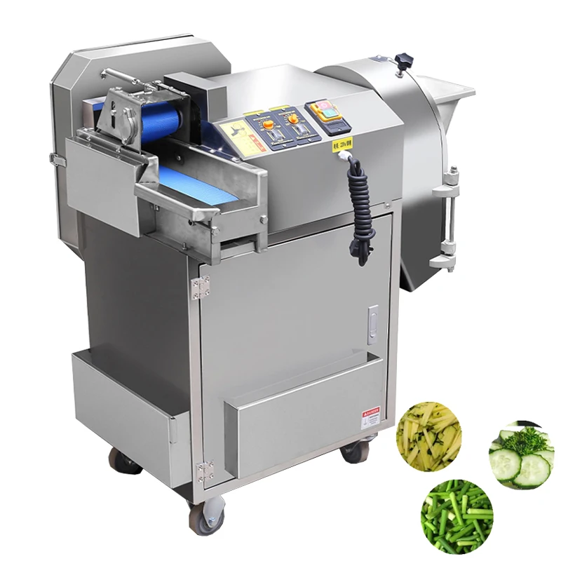 Stainless Steel Vegetable Cutter Machine Electric Potato Cutter Carrot Cucumber Shredder Dicing Machine Onion Slicer Machine