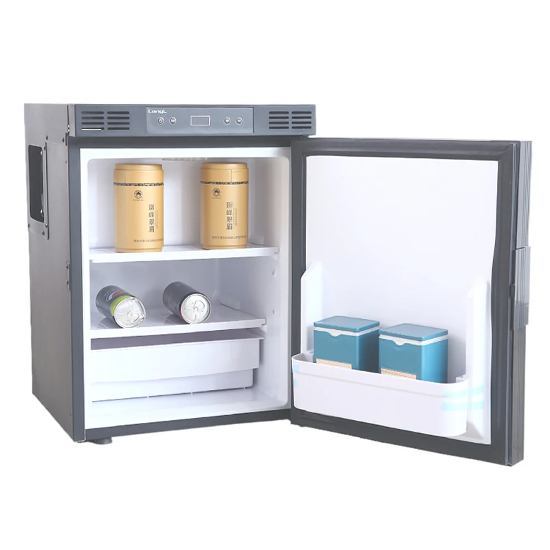 RV Fridge 45L 12/24V Compressor Electric Cooler Fridge Freezers Car Home Dual Use Refrigerator For RV and Yacht