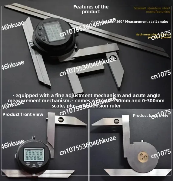 0 - 360 Degree Protractor Angle Meter High Precision Electronic Digital Universal Angle Measuring Tool