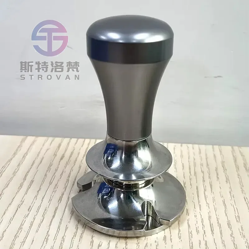 Stainless Steel Classic Durable Auto Level Constant Pressure Force Coffee Tamper for Portafilter 58mm  Brand Model