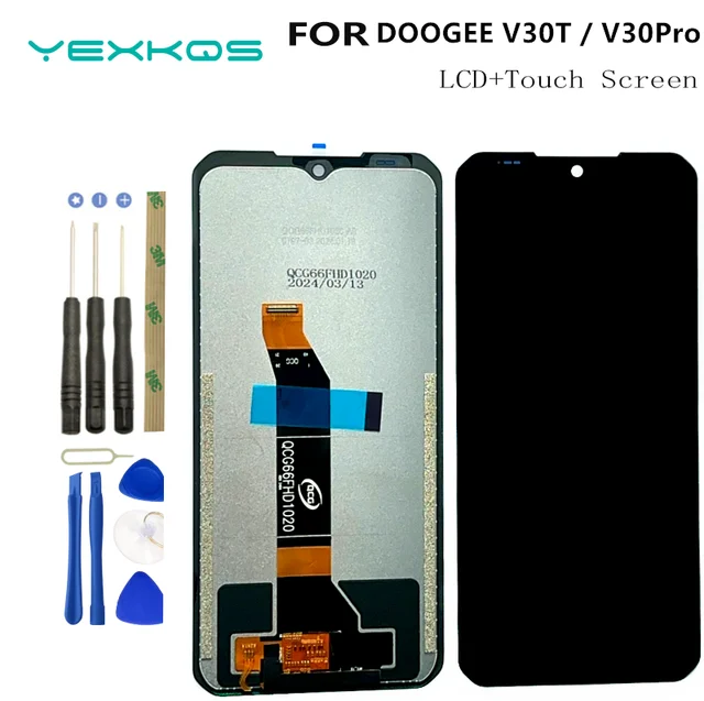 6.58 "oryginał dla DOOGEE V30 v30T V30PRO wyświetlacz LCD + ekran dotykowy wymiana Digitizer zgromadzenie dla DOOGEE V30 Pro czujnik LCD