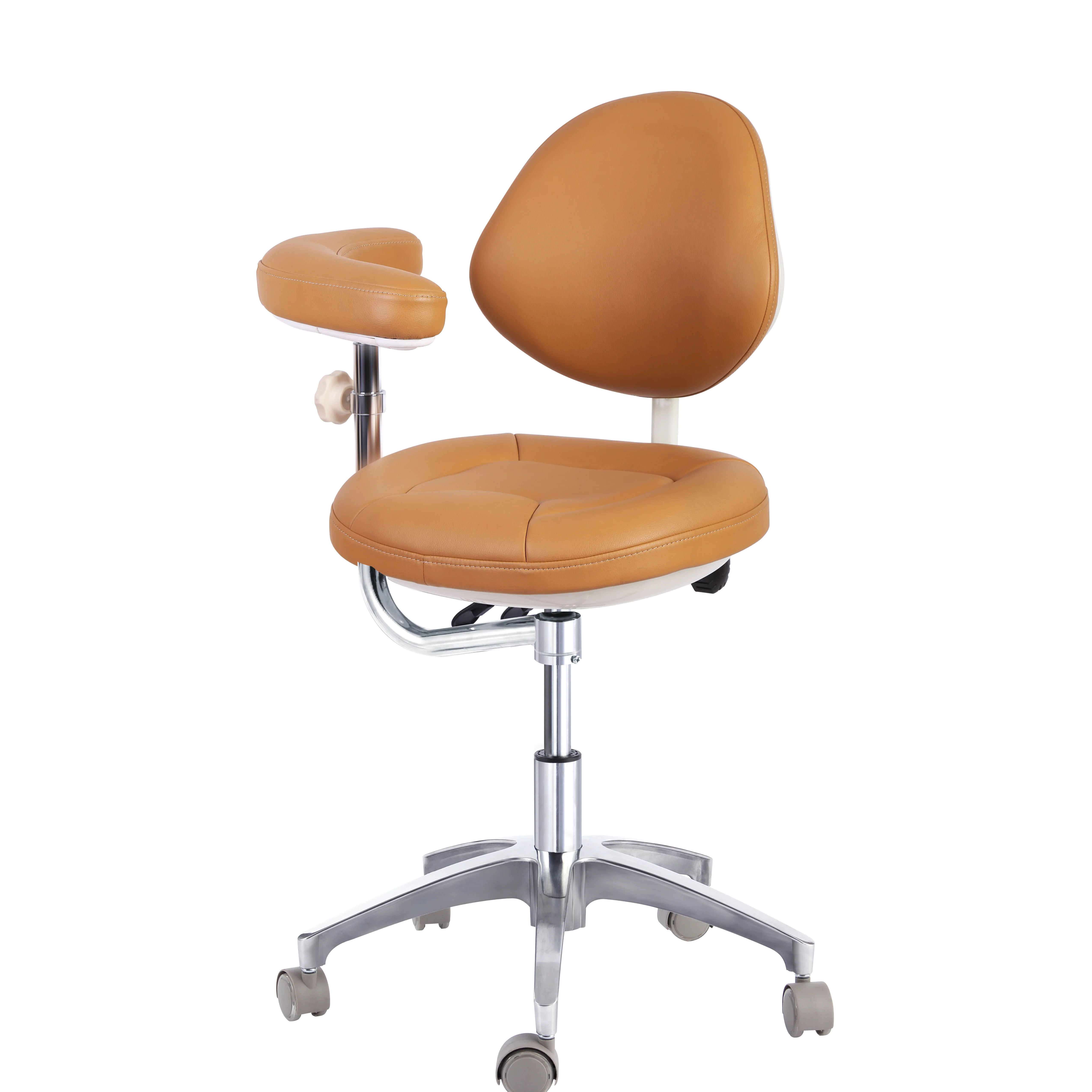 Dental Stool Clinic Furniture Ergonomic Dental Chair Stool With Backrest Hospital Medical Dental Assistant Stool
