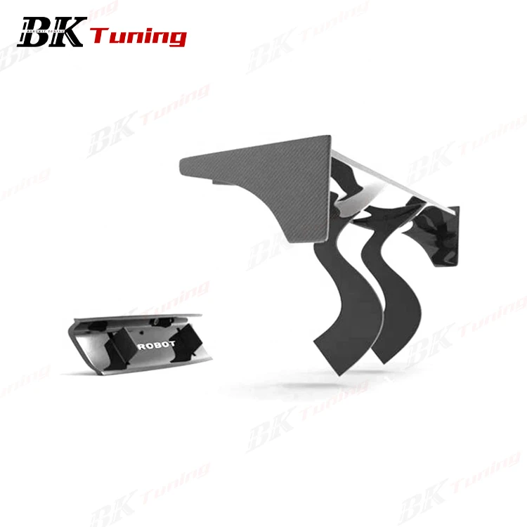 BK Tuning 6th-Gen Mustang Modified Robot GT Tail Wing Carbon Fiber Rear Trunk Spoiler for Ford Mustang S550 Rear Spoiler Wind