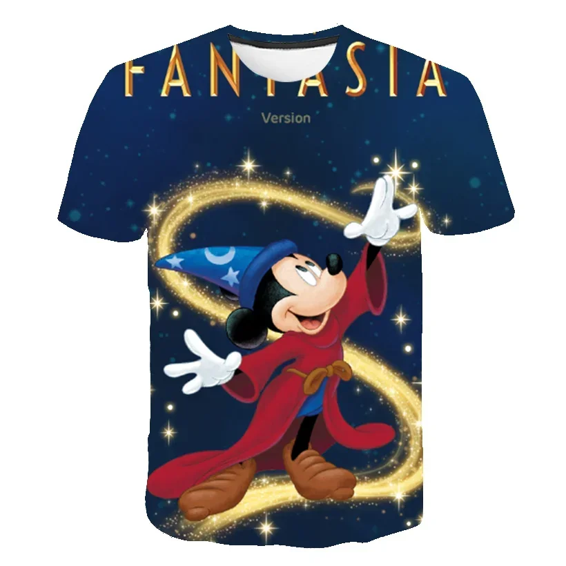 

2025 New Hot Sale Mickey Mouse T Shirts 3D Printing Graphic T-shirt Casual Short Sleeve Mickey Tops Boys Girls Casual Clothes