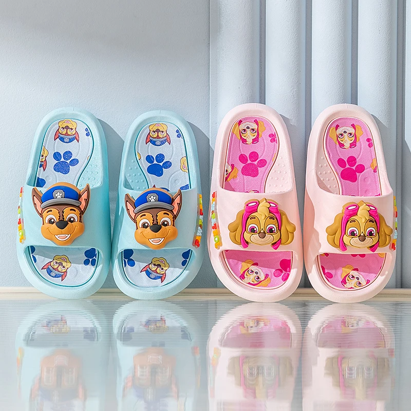 PAW Patrol children's flip-flops Summer indoor slippers Soft bottom bathroom non-slip slippers