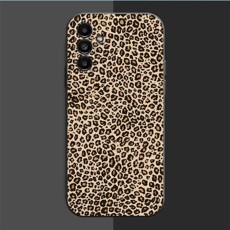 INS Brown Leopard Print Case for Samsung Galaxy Note 20 Ultra Note 10 Plus 10Lite 9 8 S10e S10 Plus Lite S9 Plus S8 Plus TPU