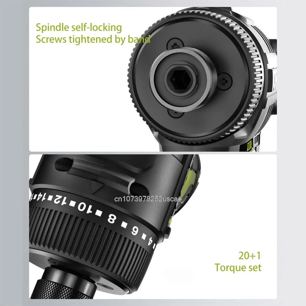 Worx WU129 12 فولت مفك براغي لاسلكي مزدوج السرعة 40Nm 1800 دورة في الدقيقة محرك بدون فرشاة عزم دوران قابل للتعديل مثقاب لاسلكي بطارية عالمية