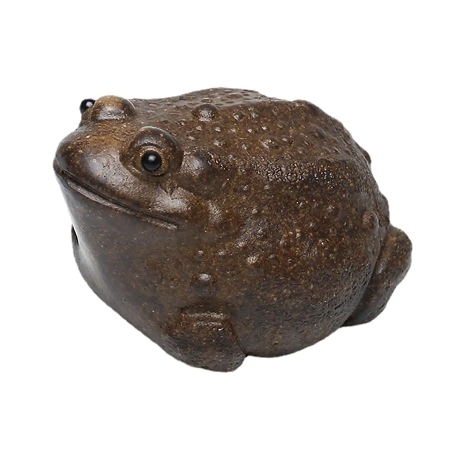 Clay Toad Mini Tea Pet Figurine Decoration Lovely DIY Terrarium Crafts for Fairy