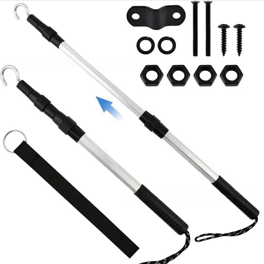 Flexible Attic Pull System Home Storage Extension Pole Set 0.9m After Stretching Attic Pull-down Hook Dual for access Methods