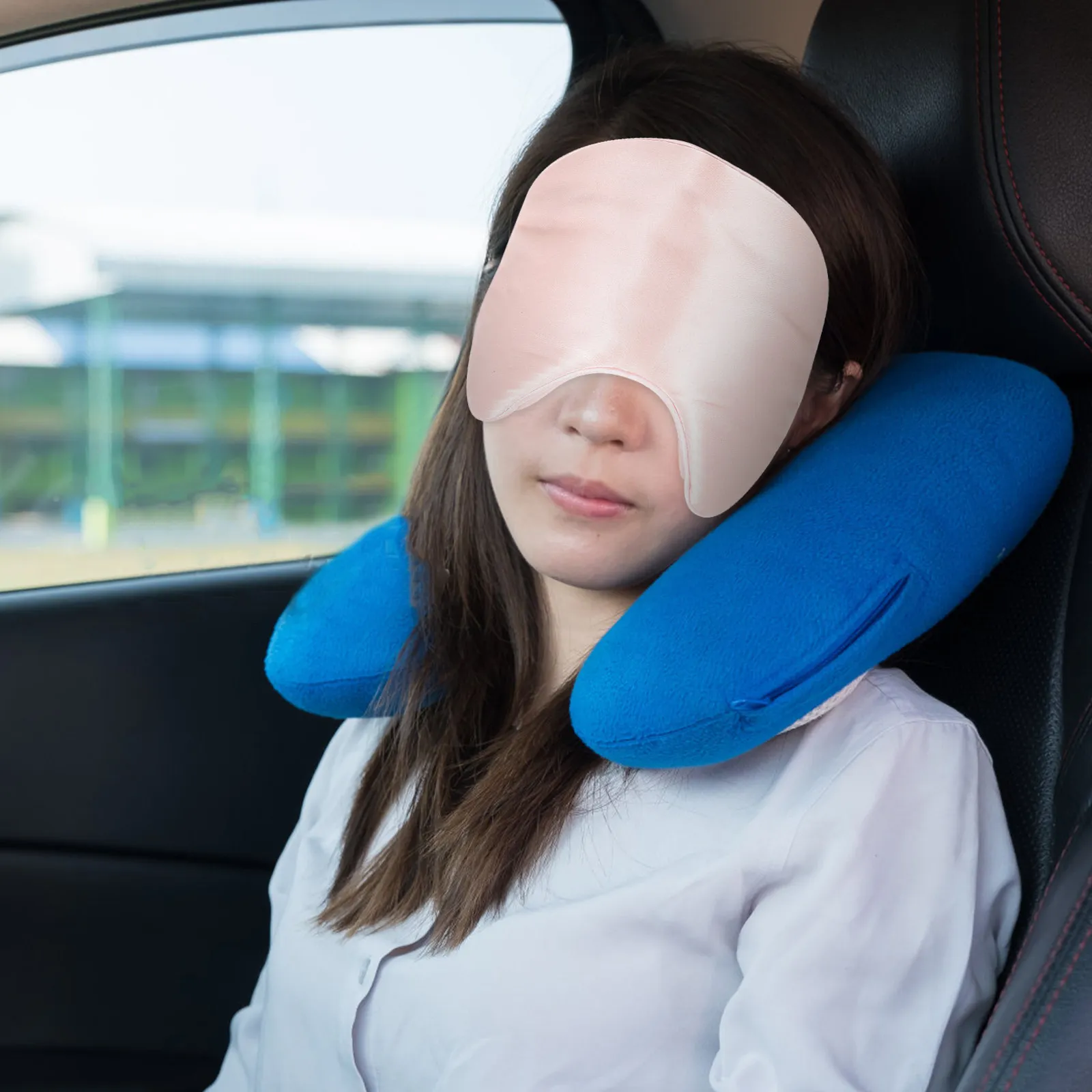 Silk Eye Mask Premium Lightproof Sleeping Eye Cover for Travel Hotels Trains Night Sleep Comfortable Non-Wrinkle Skin-Friendly