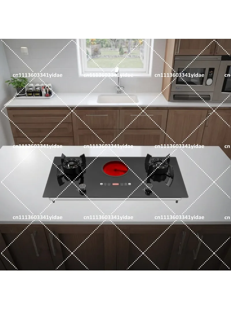 4 Burner Gas Cooktop Tempered Glass Built In Kitchen Stove Easy Installation