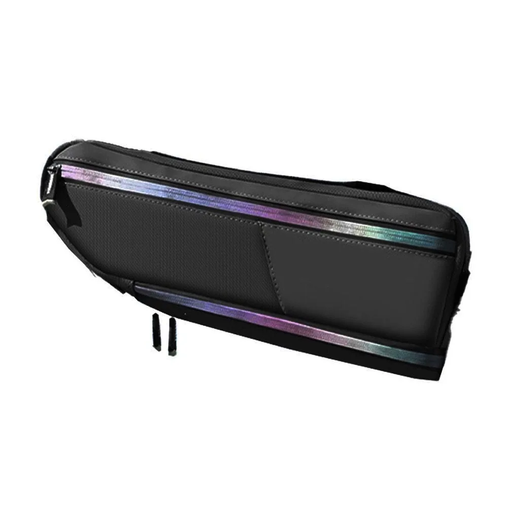 Triangle Frame Bag Waterproof 37x20x7cm Polyester with Reflective Night Visibility Cuttable Straps and Wide Smooth Zipper