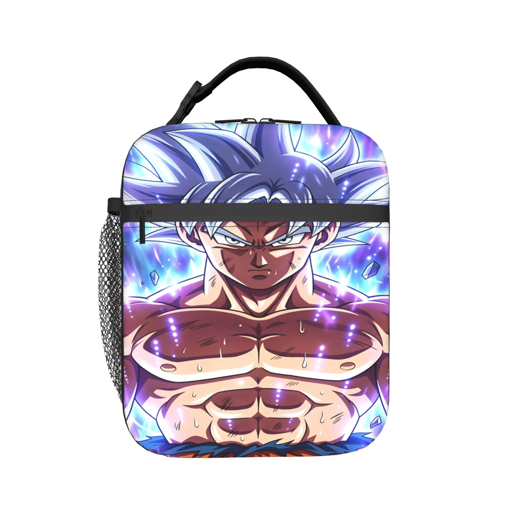 Son Goku Lunch Bag Dragons Balls Convenient Lunch Box Unisex School Designer Cooler Bag Casual Oxford Tote Food Bags
