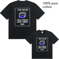 T-shirts pour hommes sur mesure, adaptés aux rassemblements d'équipe, aux salles de sport et aux activités sportives, en coton, à col rond et à manches courtes 1