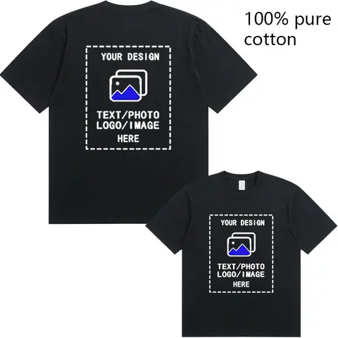 Custom-Made Men's T-Shirts Are Suitable for Team Gatherings, Gyms, and Sports Cotton Round-Neck Short-Sleeved Shirts