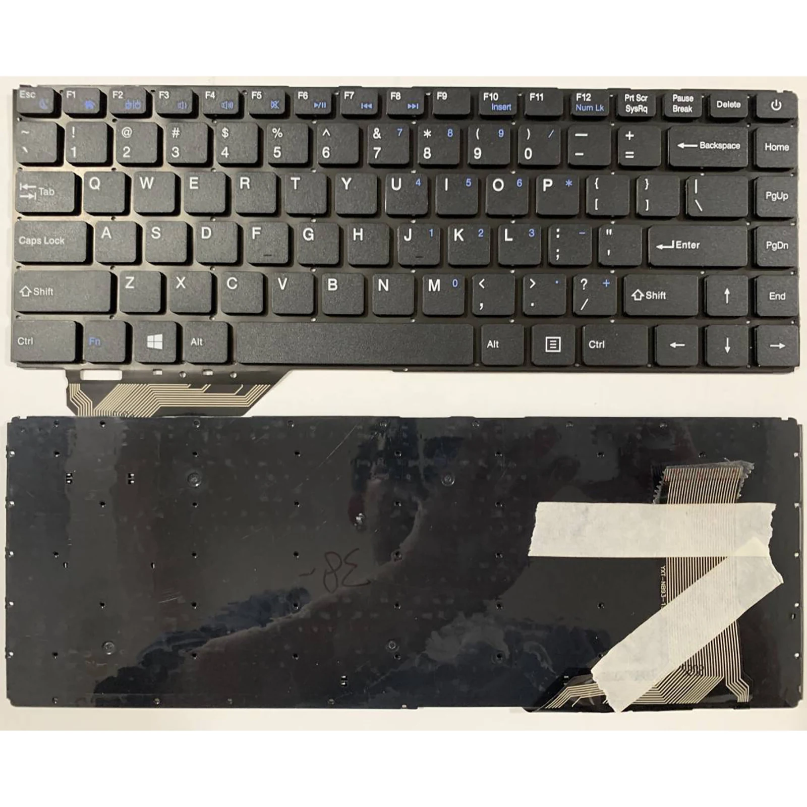 

US RU layout for PN MB300-11-1 YJ-807 YJ-878 F0060-008 YXT-NB93-154 laptop keyboard