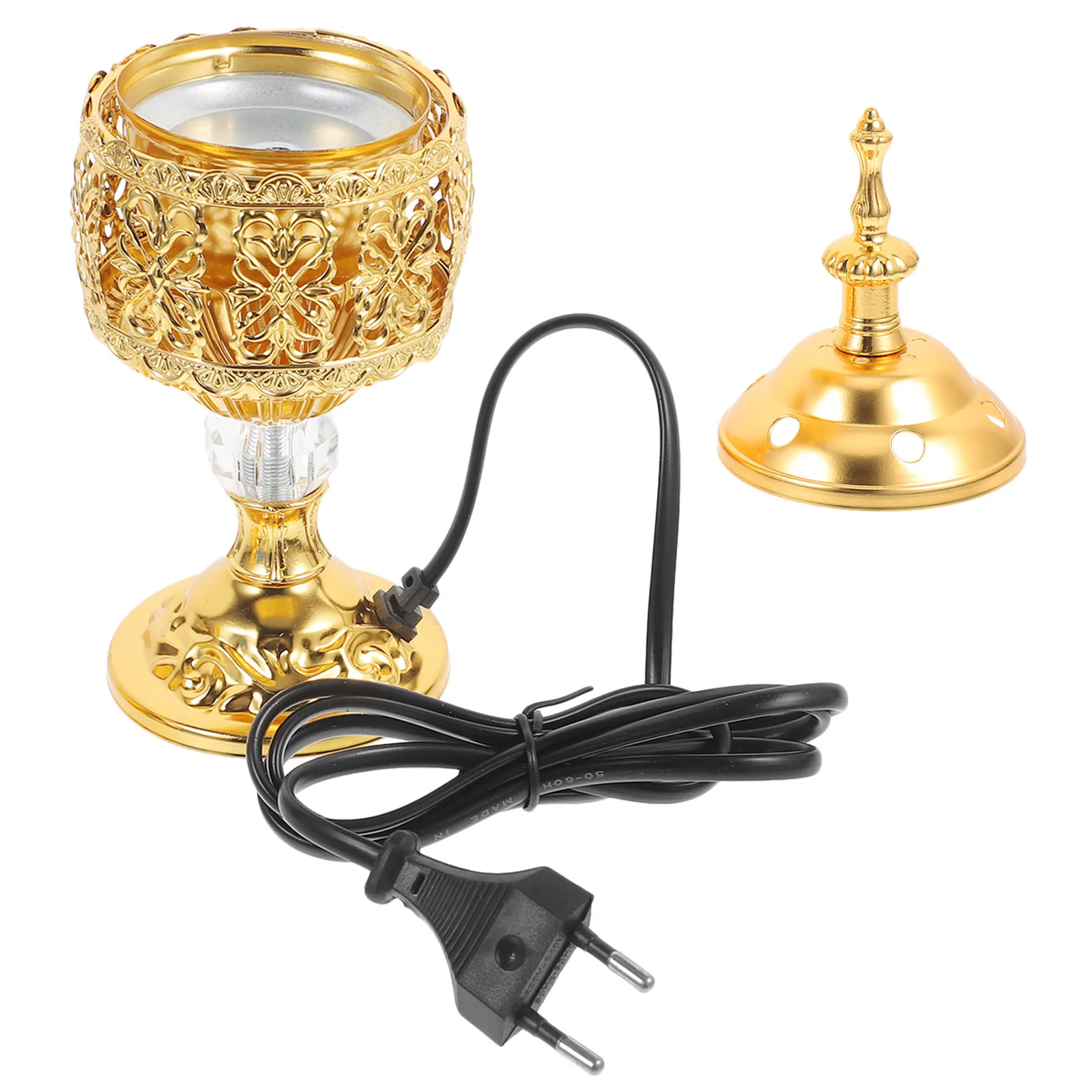 Middle East Design Electric Incense Burner Metal Aroma Stove with Strong Wear Resistance Decorative Censer for Living Room