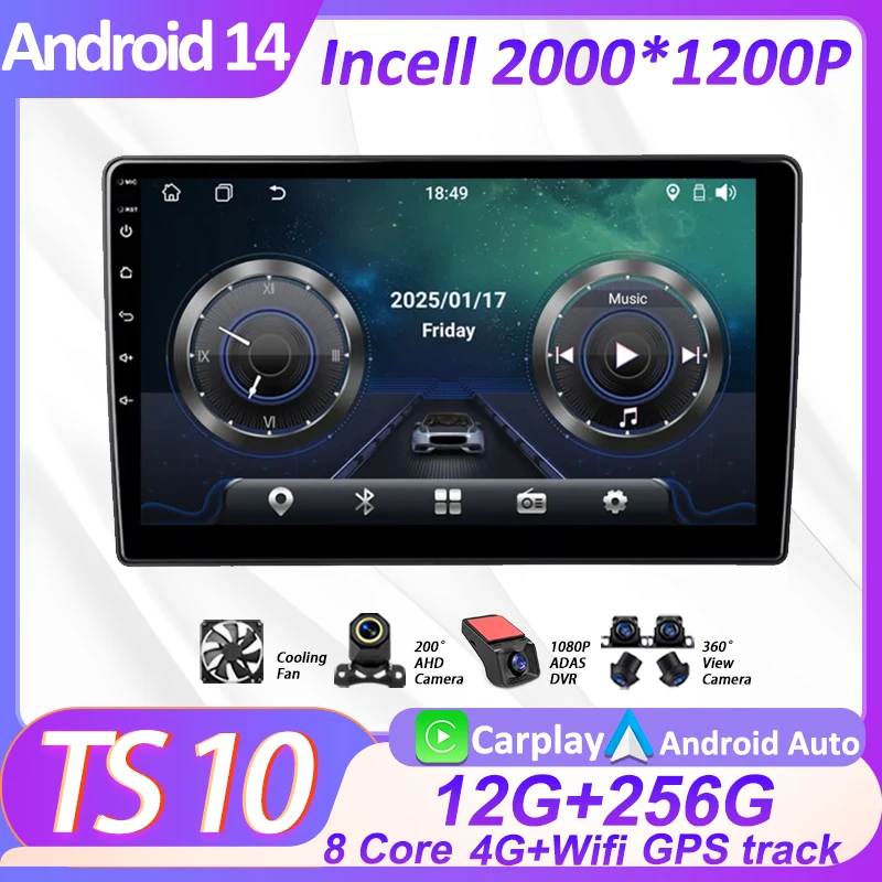 

Car Radio Multimedia Video Player For Citroen C3-XR 2019 -2020 Android 14 2 Din Auto Carplay GPS Car Intelligent Systems 5G Wifi