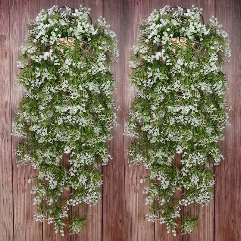 Small Gypsophila Artificial Flowers Vines Wall Hanging Garland for Wedding Party Home Room Decoration Fake Plants Flower - view 3