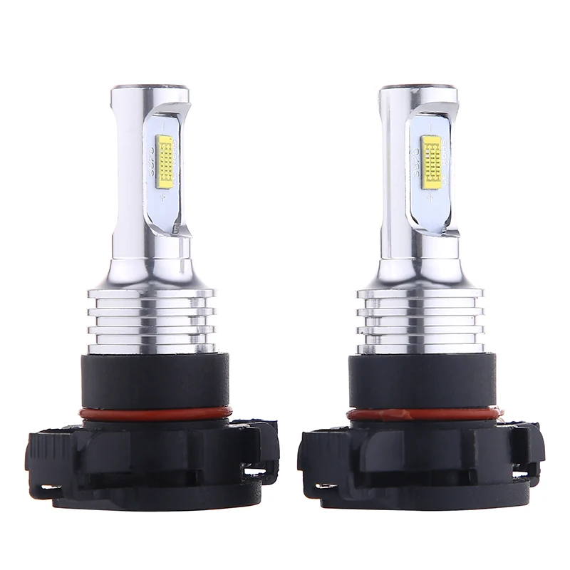 2Pcs Car Fog Lamp PSX24W PS24W H11 H8 9005 H16 5202 5201 Auto Bulb Fog Light 3570 Chip CSP 20000LM Yellow 3000K White 6000K