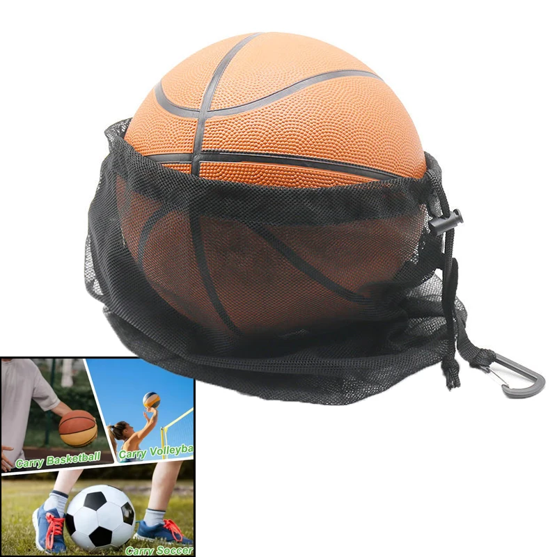 휴대용 Drawstring 농구 배낭 메쉬 가방 축구 축구 배구 공 보관 가방 1/2/3Pcs 야외 스포츠 가방