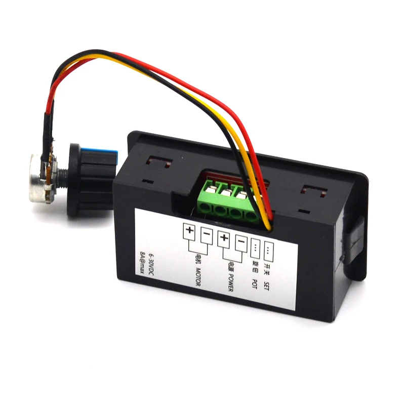 DC Governor Digital Display 12V24V Reducer Motor High Power Speed Regulating Switch PWM Poleless Speed Regulating Control Board