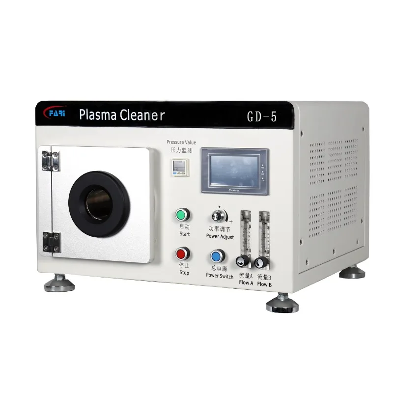 

HF 13.56 MHz Plasma Cleaner Plasma Cleaning Machine with 5L Plasma Chamber