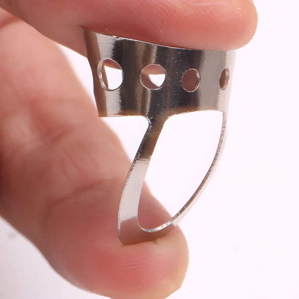 

5pcs Stainless Steel Sliders Electric Metal Finger Slides Bright Sound Clear Tone Professional Durable Guitarist