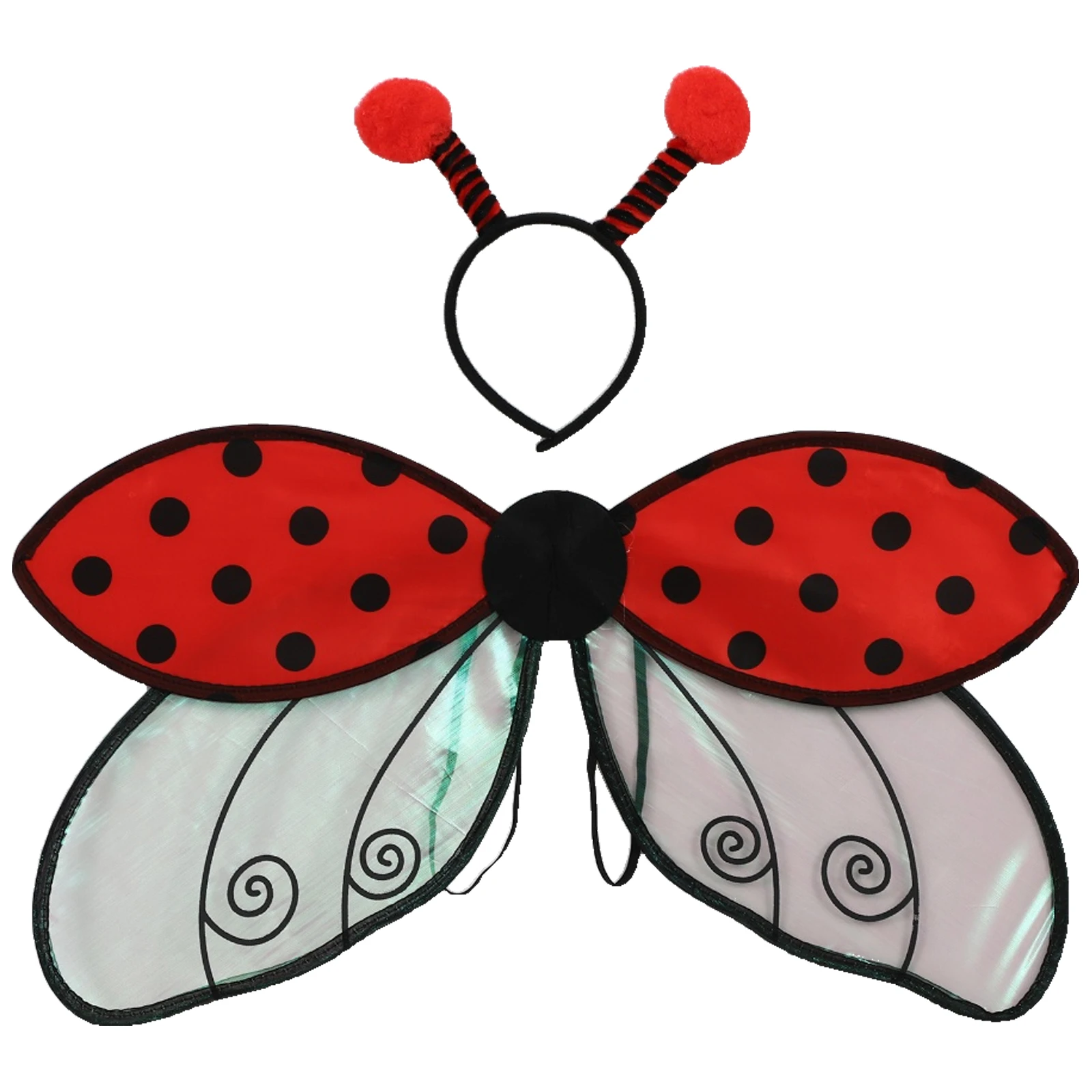 Kids Adults Realistic Insect Wings Costume Set with Adjustable Headband for Bee Butterfly Halloween Cosplay And Themed Parties