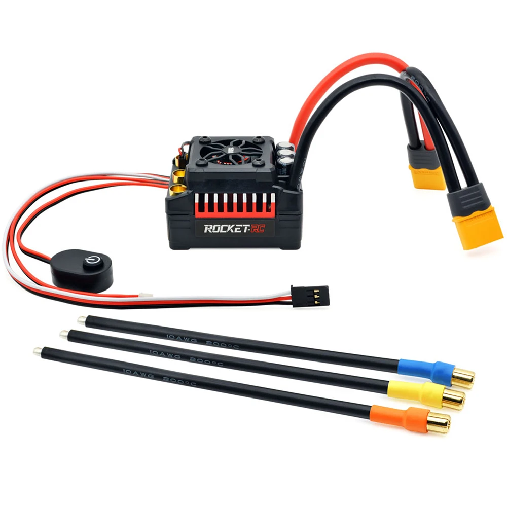 Surpass Hobby Rocket RC 130A Brushless ESC 160A 4S Supersonic for 1/7 1/8 RC Car Buggy