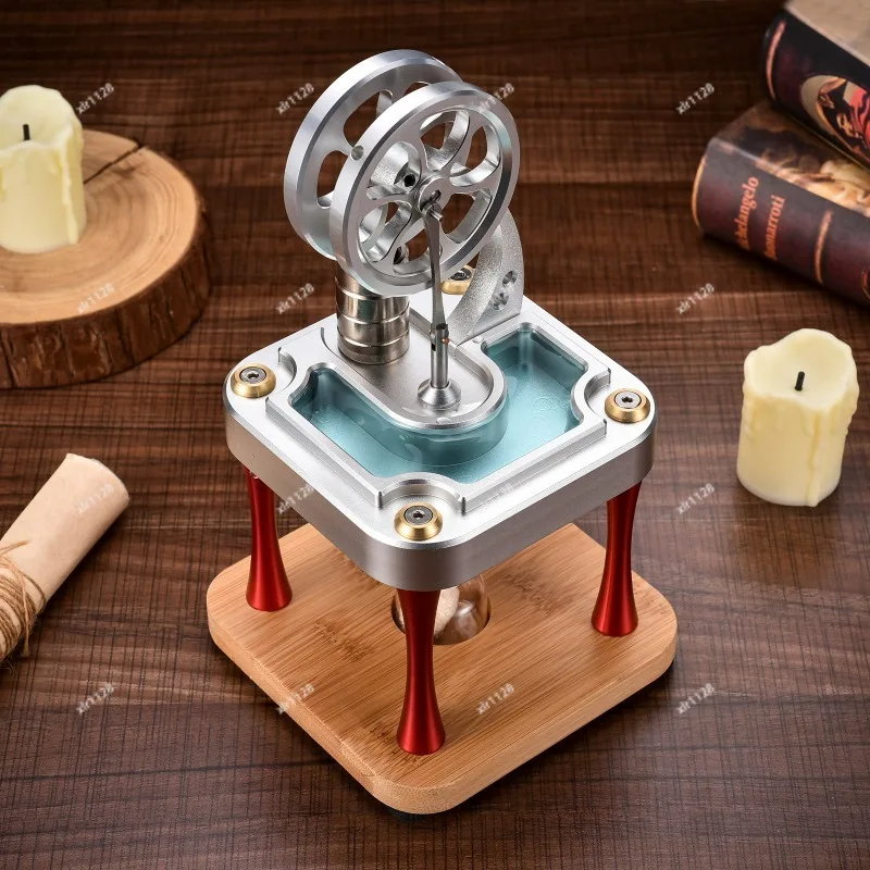 Water Cooled Stirling Engine Full Metal Operable Cylinder Science Experiment Model