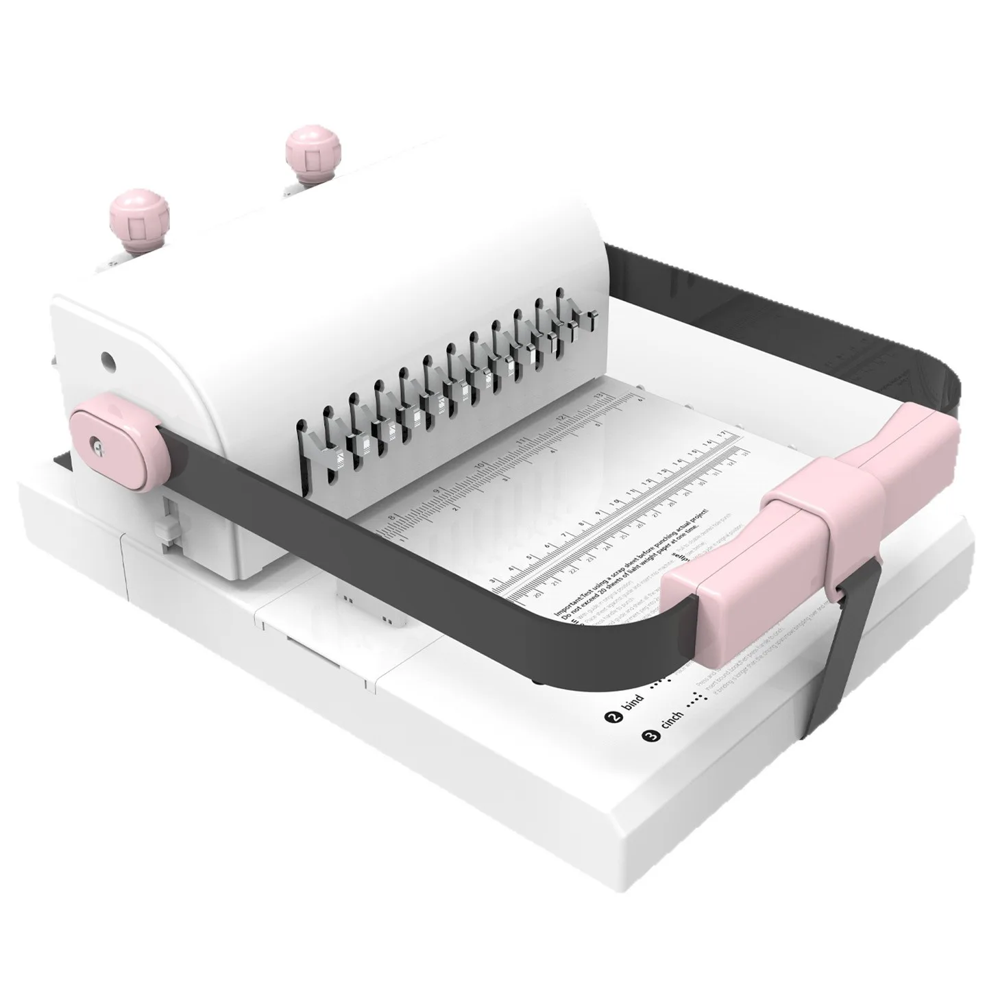 MW12 Iron Ring Binding Machine Double Coil Full Knife 12-Hole Round Hole Punch Loose-Leaf Book Binding Machine